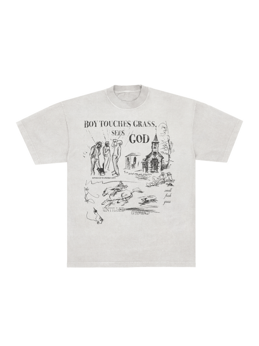 “TOUCHGRASS” Tee (White)