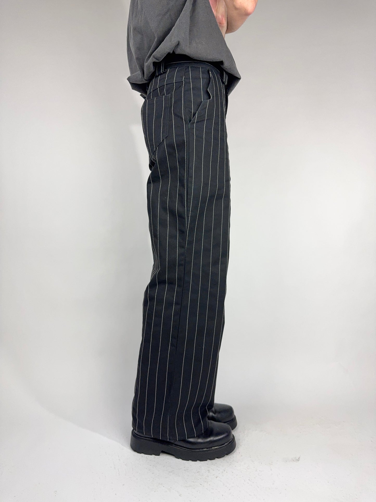 “PINSTRIPE” Trouser (Black)