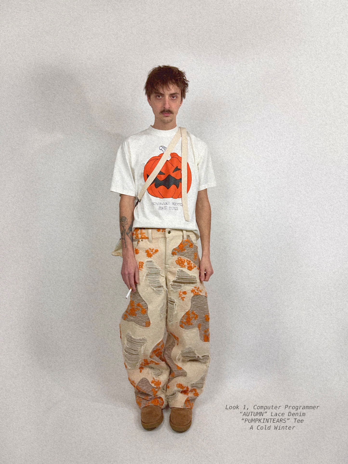 “PUMPKINTEARS” Tee (Off-White)