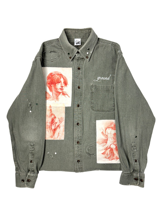 “MERCY” Button Shirt (M)