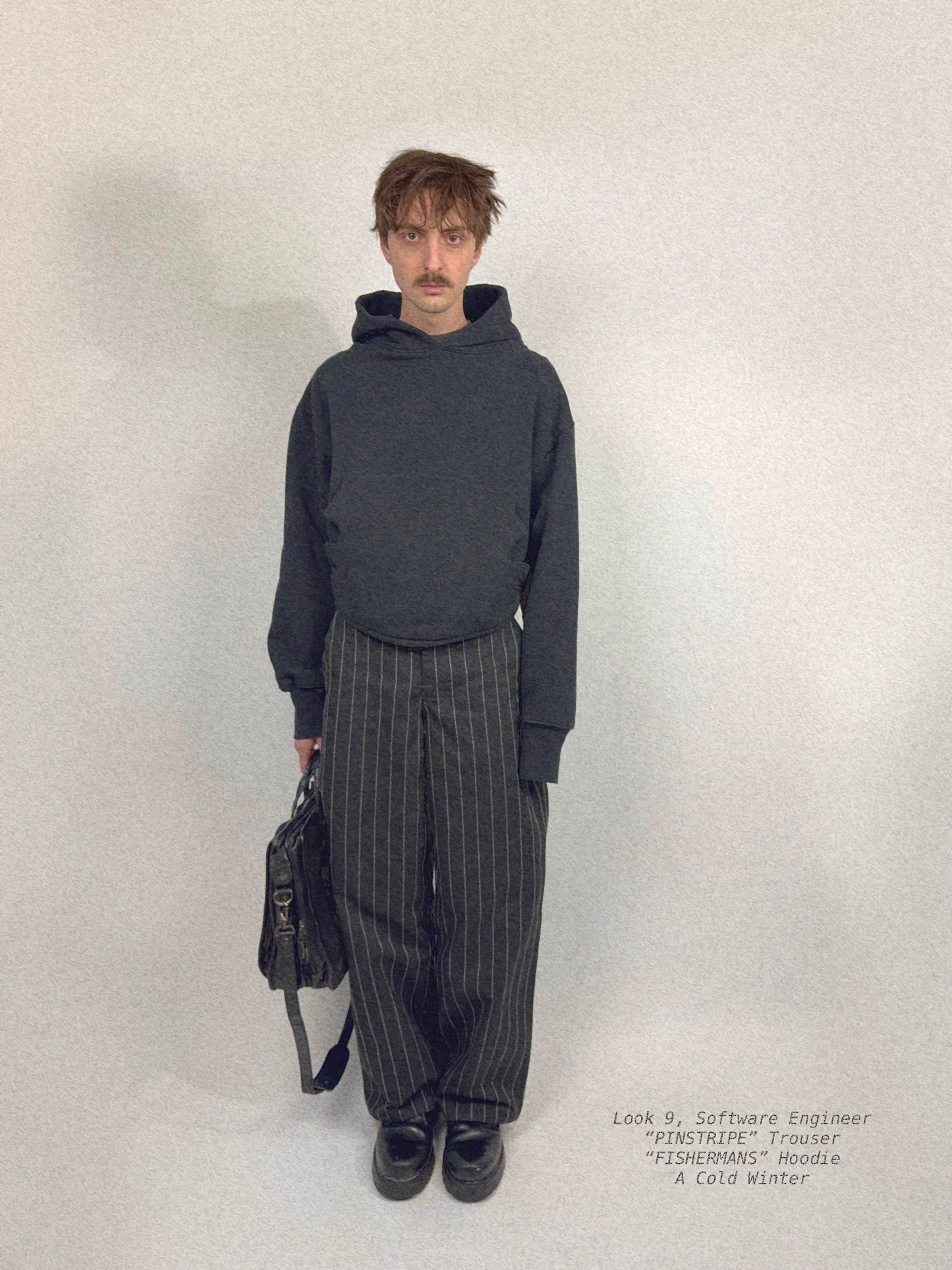 “PINSTRIPE” Trouser (Black)