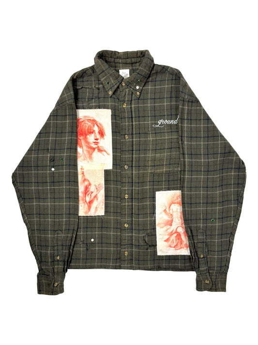 “MERCY” Button Shirt (M)